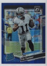 2023 Panini Donruss Optic Rated Rookie Blue Hyper Prizm Tre Tucker #261 rw9