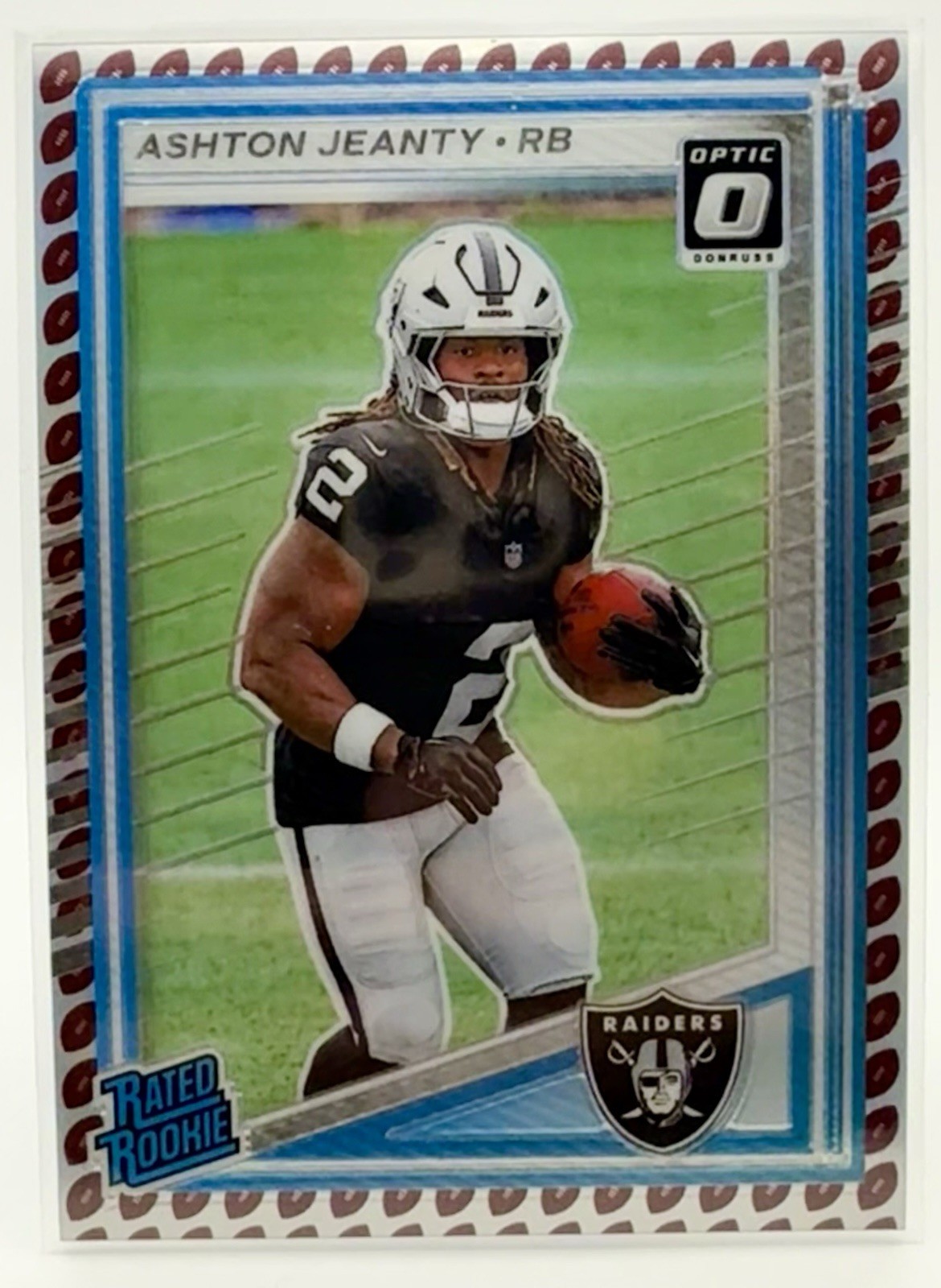 2025 Donruss Optic Preview Ashton Jeanty #305 Football Emoji SSP Las Vegas