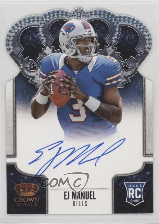 2013 Panini Crown Royale EJ Manuel #209 Rookie Auto RC 0q3