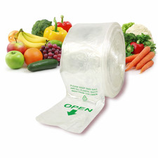 Produce Roll Bags, Size: 15"x 20" Medium Gauge 1 Roll 750 Bags NEW Food Safe