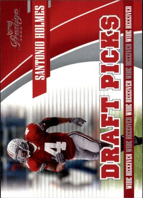 2006 Playoff Prestige Draft Picks #7 Santonio Holmes RC Ohio St Steelers Jets