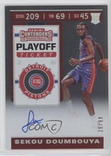 2019 Panini Contenders Rookie Playoff Ticket 26/99 Sekou Doumbouya #116 Auto u6m