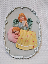 Angel Baby Wall Decor Resin Art Multicolor Intricate Details Collectible