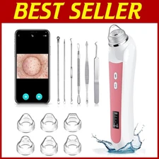 Advanced USB Blackhead Remover with HD Camera & 8 LED Lights for All Skin Types