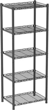 Wire Shelving Units 5 Tier Metal Shelves Storage Rack Small Shelf Utility Narrow