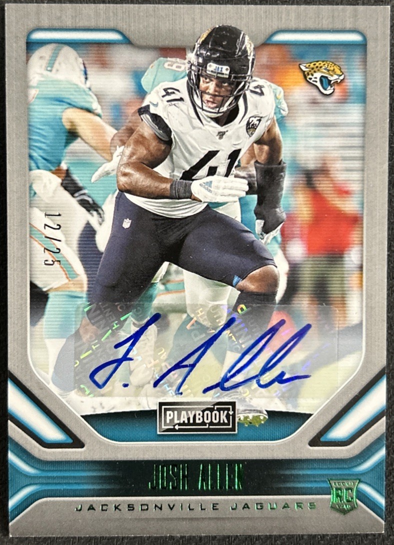 Josh Allen Panini Playbook #166 Autograph-Red 1/1