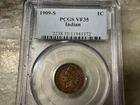 1909-S Indian Head Penny VF35