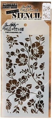 Stampers Anonymous Tim Holtz Floral 28.3 x 11.4 x 0.1 cm, Transparent 