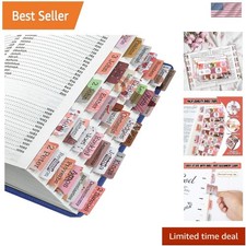 Bible Tabs, Large Print Laminated Bible Tabs for Women and Men, Easy to Read