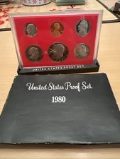1980-S US Mint Proof Set 5 Coin Set OGP Original Government Packaging