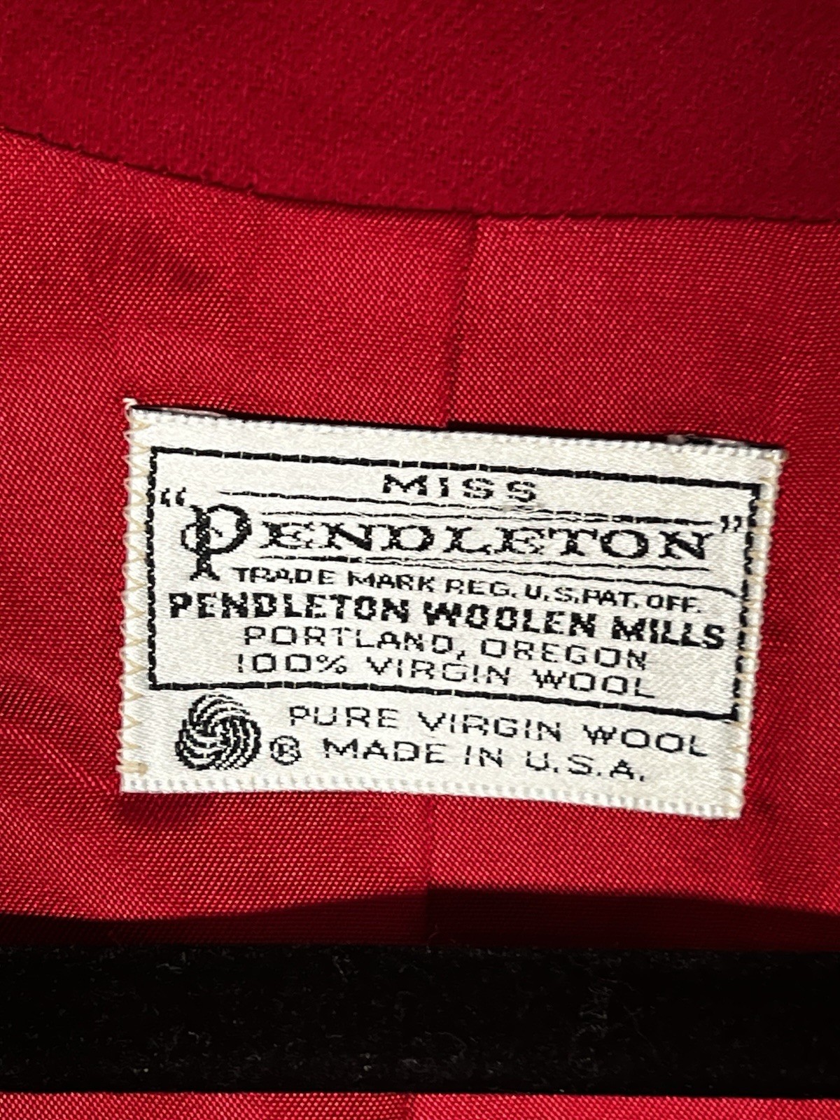 VTG Pendleton Miss Pendleton Red Blazer Jacket Si… - image 3