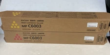 Set Genuine Ricoh Savin Lanier MP C6003 Toner Magenta Yellow 841850 841851 New