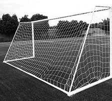 Aoneky Soccer Goal Net - 24 x 8 Ft - Full Size 24 x 8 - 3 mm Cord, White