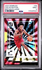2022 PANINI DONRUSS RED HOLO LASER #38 COLLIN SEXTON 60/99 PSA 9