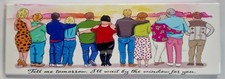 GAVIN & STACEY CAST CERAMIC TILE WITH HANGING HOOKS COLLECTABLE GIFT TELL ME TOM