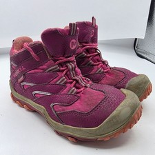 Merrell Chameleon 7 Girls Size 13 Pink Hiking Shoes Camping Outdoors Trails Walk