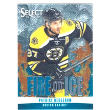 13 14 PANINI SELECT FIRE ON ICE PATRICE BERGERON FS-3