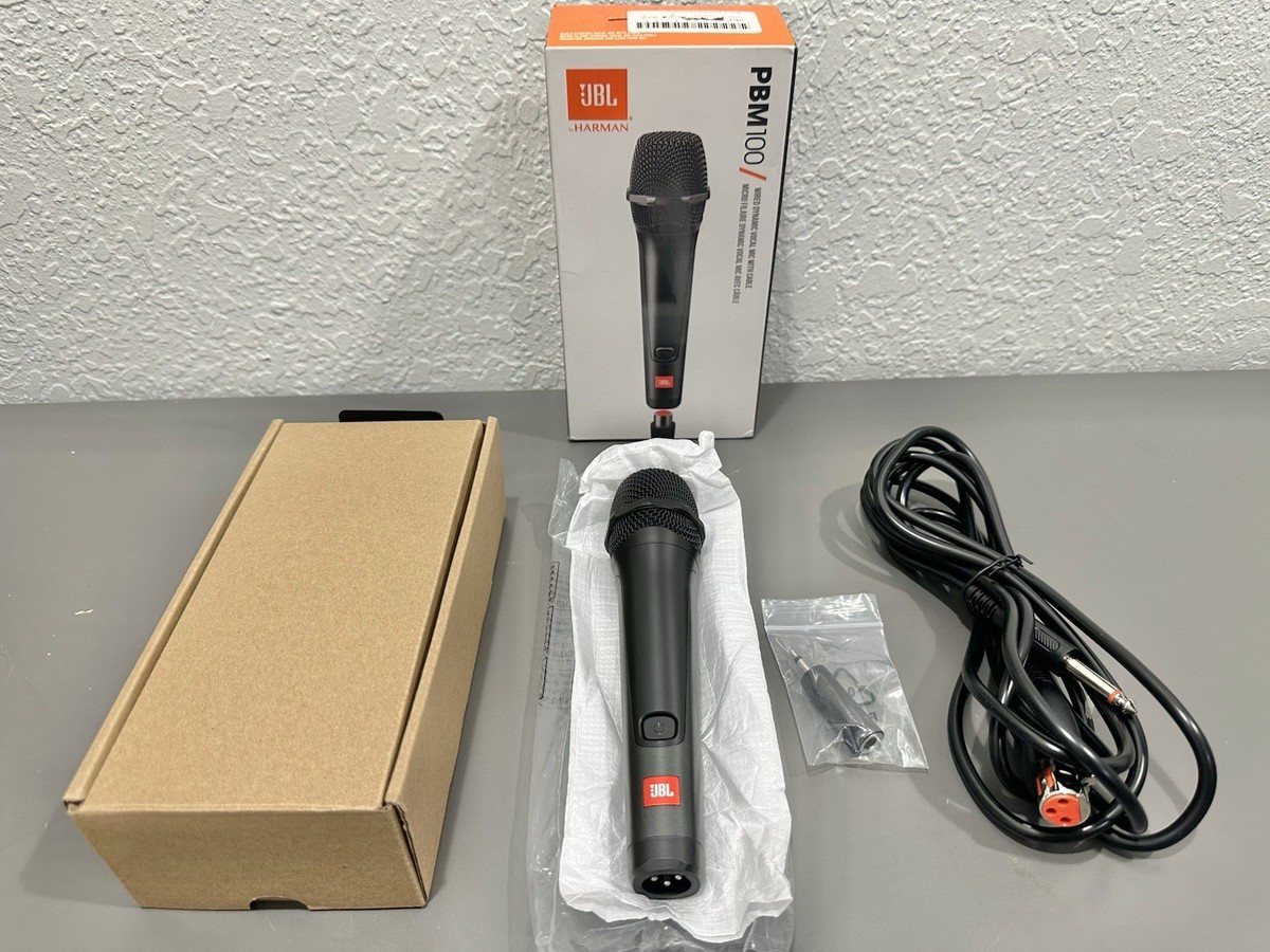 JBL PBM100 Wired Microphone Dynamic Vocal Mic with Cable Read Description
