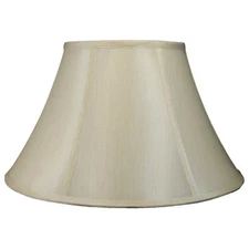 Faux Silk Bell Lamp Shade, 6" Top, 12" Bottom, 8" Slant