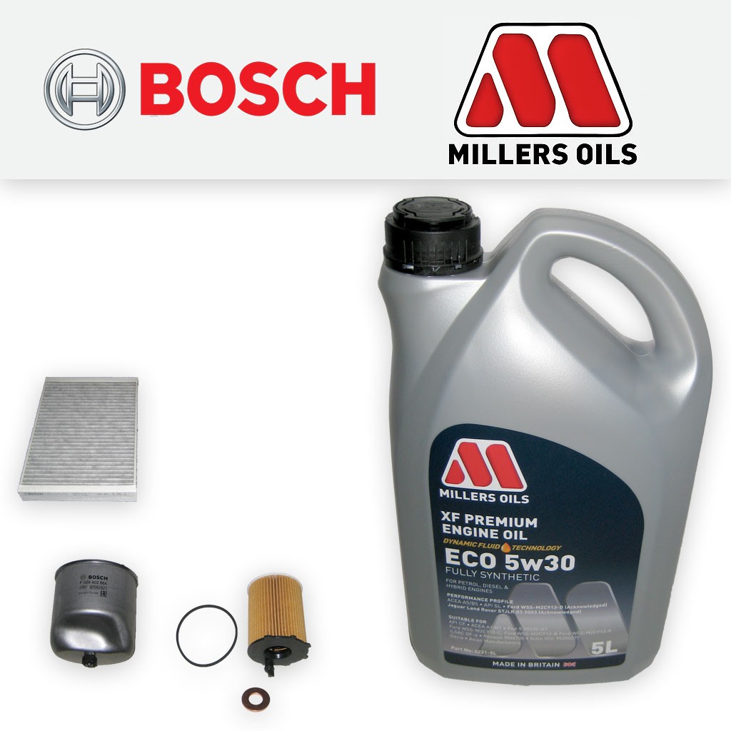SERVICE KIT for VOLVO S60 1.6 D DIESEL OIL FUEL CABIN FILTERS +OIL (2011-2015)