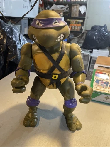 1989 Playmates Toys Teenage Mutant Ninja Turtles Donatello Giant 13" Figure Vtg