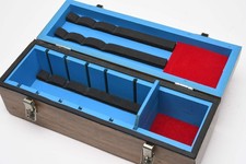 Large format custom wooden lens box, 15x5x5", fits 4 lenses