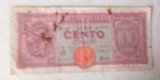 ITALY 1944 100 Lira Circulated Banknote
