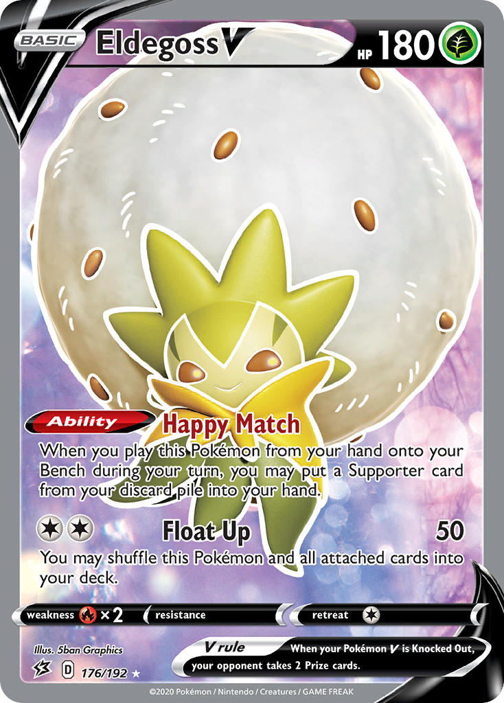 Eldegoss V - Holo SWSH2 Rebel Clash 176/192 NM Pokemon
