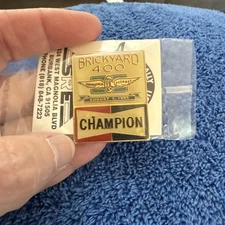 Vtg 1995 Brickyard 400 Lapel Hat Sponsor  Pin Champion Spark Plug 41