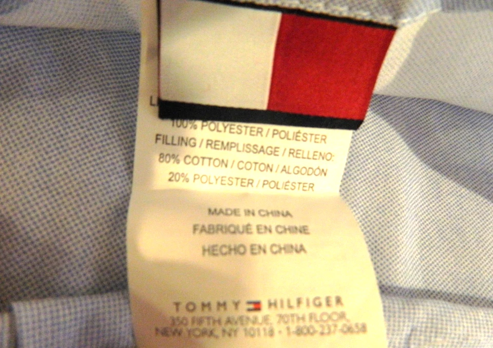 2 fundas de almohada Tommy Hilfiger King anclas náuricas azul blanco algodón nuevas Foto 4 de 4