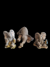 Vintage Tuskers Weary Wilferd, Togetherness, Thanks a bunch Elephants Figurines