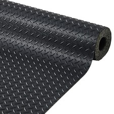 Garage Floor Mat Pvc Rubber 2.8mm Waterproof Non-slip 4x6 To 7.8x22 Ft Indoor