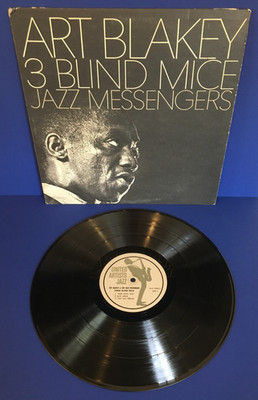 1962  1ST ISSUE  Rare Matrix LP ~ART BLAKEY 3 Blind Mice~ VG UAJS 15002  SONOMA 