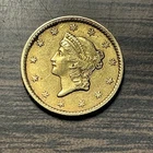 1853 $1 Liberty Head Gold Coin NICE GRADE RARE COIN