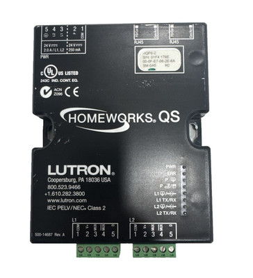 LUTRON Homeworks QS Processor - HQP6-2