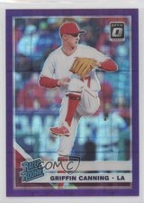 2019 Donruss Optic Rated Rookies Purple Pandora Prizm 83/99 Griffin Canning 0x1