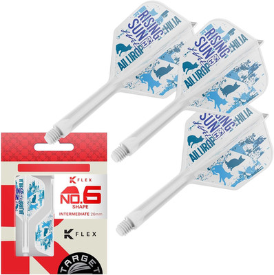 Target Japan Rising Sun K  Dart Flights and Shaft System, No.2 Standard/No.6 Sha