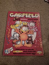 Vintage 1988 Diamond Garfield Original Sticker Album used RARE