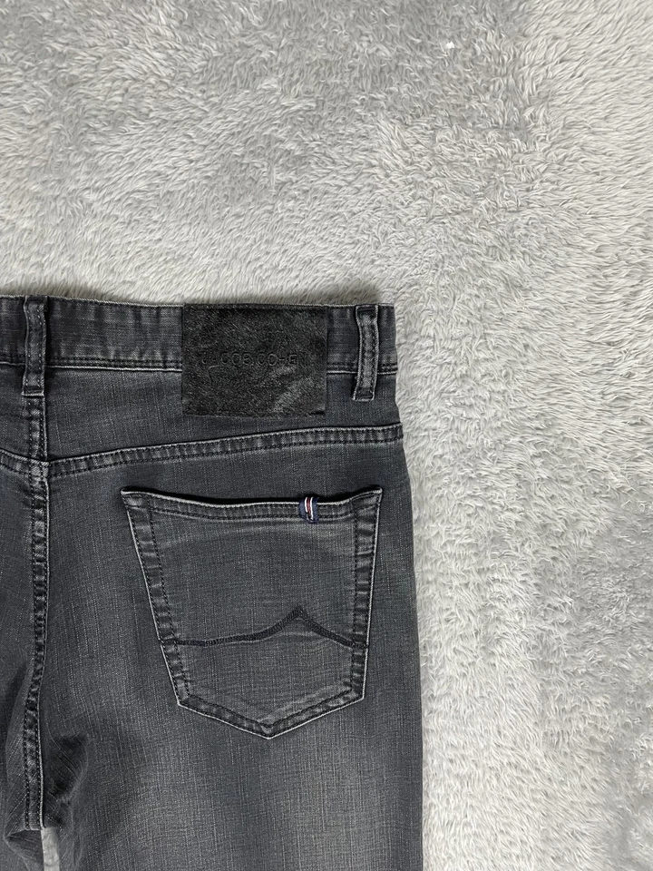 Jeans Jacob Cohen Para Hombre 31 Gris Calce Ajustado Tipo 625C Hecho a Mano en Italia JC5051 Foto 3 de 4