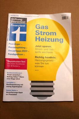 Finanztest 12/2023 Depots Rentensplitting Fondspolicen EFT Stiftung Warentest