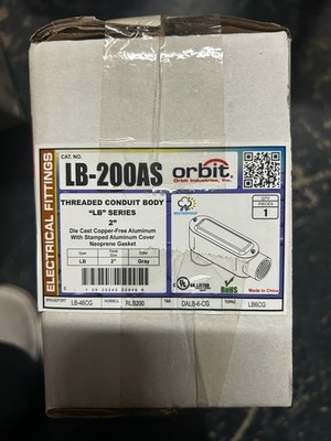 ORBIT 2'' THREADED CONDUIT BODY ''LB'' SERIES # LB-200AS