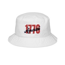 Embroidered Patriotic Bucket Hat Summer Gear 4th July Gift