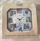 Melannco NWT Silver Aluminum Photo Clock — photo 6