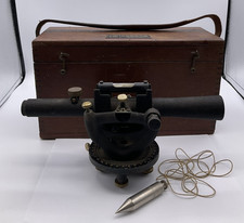 Vintage Berger Engineering Instruments Surveying Transit & Wood Box