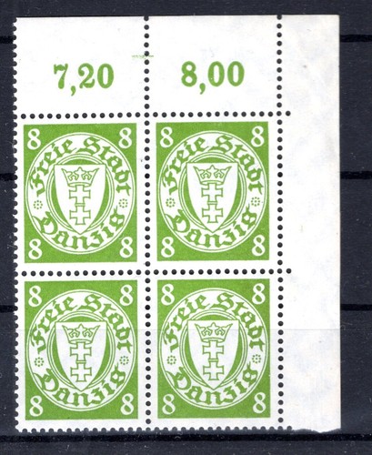 Gdansk 273 CORNER EDGE-VB ** MNH MINT NEVER HINGED (CA7835