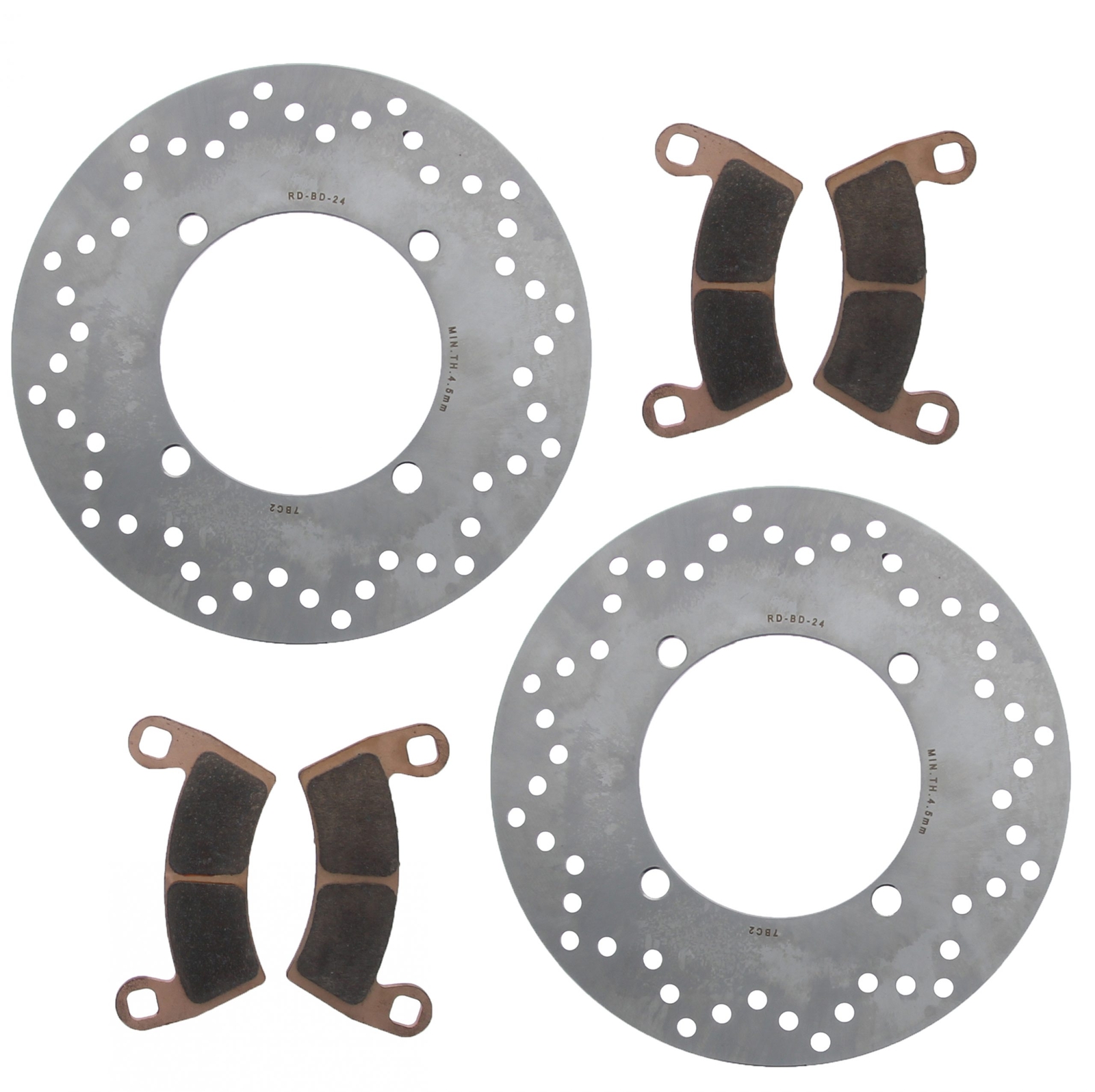 Pair Front Brake Calipers With Pads For Polaris Ranger Crew XP 900 / XP 1000 – Left & Right