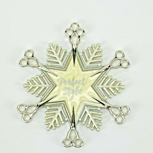 Hallmark Keepsake Holiday Style Perfect Style Scissor Snowflake Metal Ornament - Picture 3 of 5