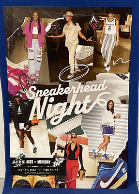 Las Vegas Aces vs Pheonix Mercury WNBA 7/11/23 Aces' SNEAKERHEAD NIGHT Poster