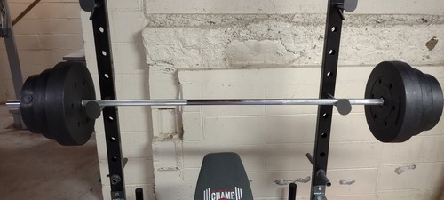 CAP RB-72 Barbell 72 in Standard Threaded Bar Up to 250 lb - Chrome for ...
