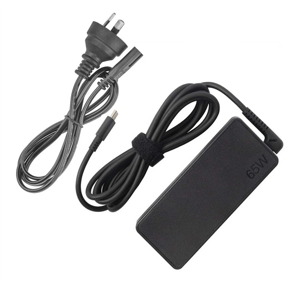 65W USB-C Type-C AC Adapter Laptop Charger For Lenovo ThinkPad Yoga Dell HP ASUS - image 2 of 4